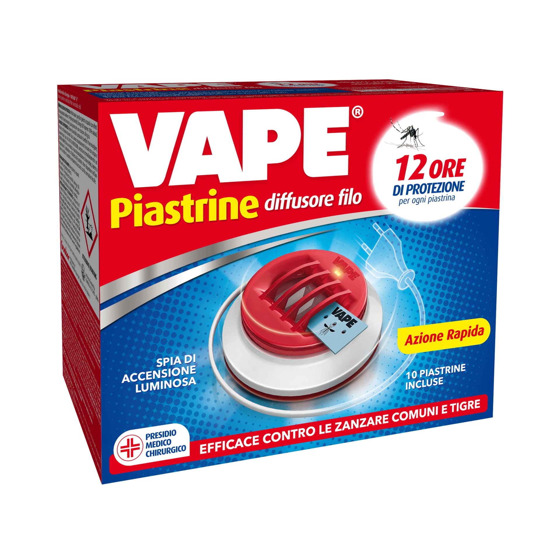 Antizanzare Vape Elettroem con Filo e 10 Piastrine 12 Pezzi - 2