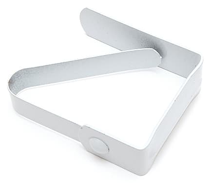 Fermatovaglia Laccato Bianco 40 x 50 mm* Diesse 50 Pezzi - 2