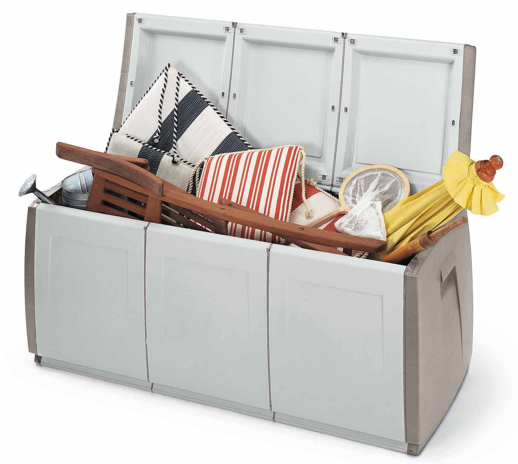 Cassapanca Terry Box 140 x 54XH57 Cm Grigio Tort - 2