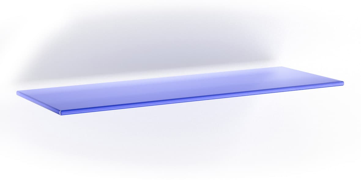 Mensola Vitra 6 mm Blu 15 x 60 cm Bolis Italia 5 Pezzi