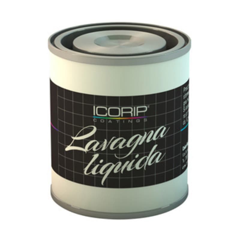Smalto Lavagna Liquida 125 ml Nero Colorificio I.co.ri.p 6 Pezzi - 2