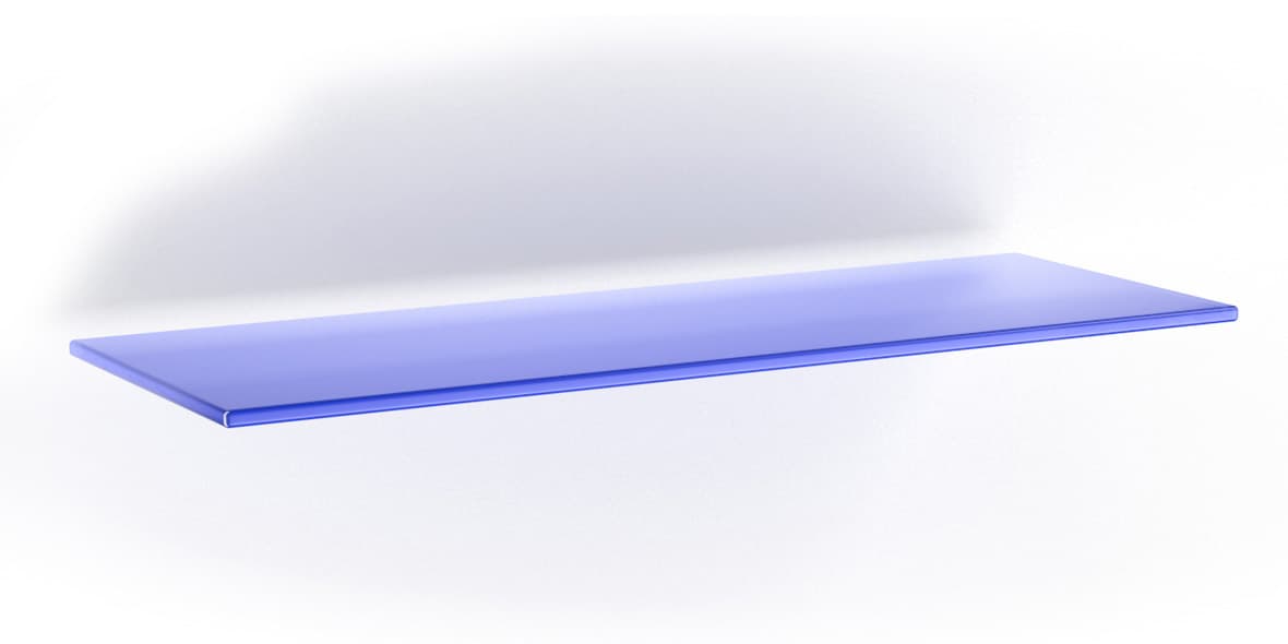Mensola Vitra 6 mm Blu 15 x 40 cm Bolis Italia 5 Pezzi