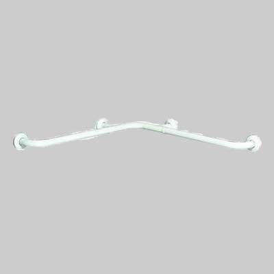 Corrimano ad Angolo Preverniciato Bianco Cm 65 x 65 Made in Italy - 2