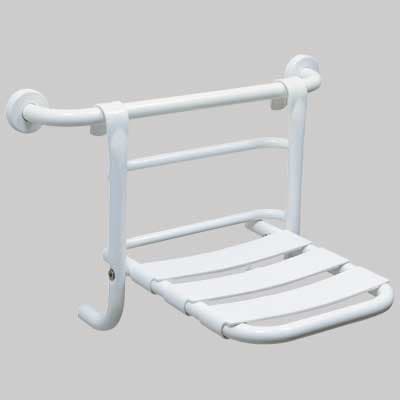Sedile Ribaltabile da Appendere al Corrimano Bianco Made in Italy - 2