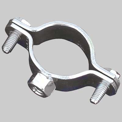 Solo Collare Ferma Tubo in Acciaio Zincato Made in Italy 1¼ 2 Pezzi - 2