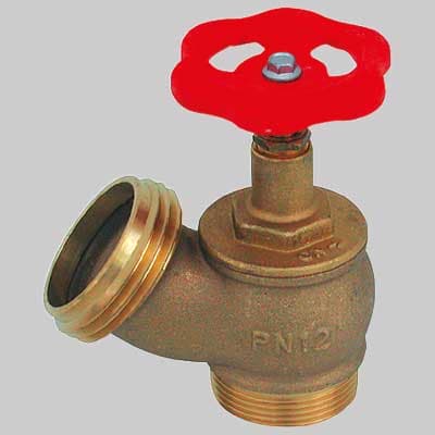 Rubinetto Idrante Presa a Muro Uscita Maschio Uni 45 x 1½ PN 12 Made - 2
