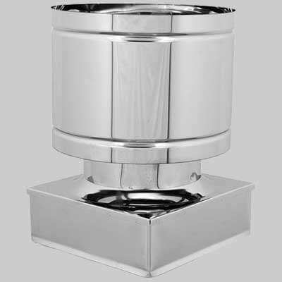 Fumaiolo Antivento Quadro 370 x 370 mm Made in Italy - 2