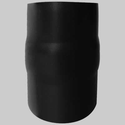 Raccordo per Stufe Nero Opaco Mm Ø 150 Made in Italy - 2