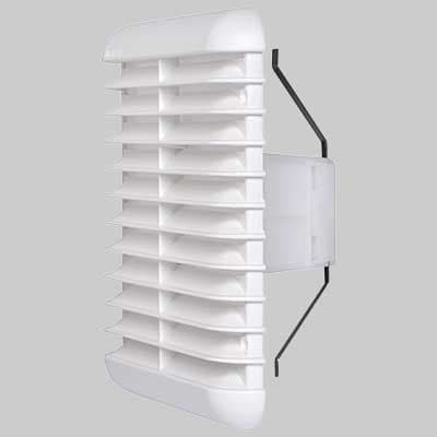 Griglia Quadrata Bianca Universale 238 x 238 Foro 160200 Vecam - 2