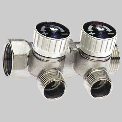 Collettore Lineare con Rubinetti Icma 4 1X(24 x 1,5) 3 Vie - 2