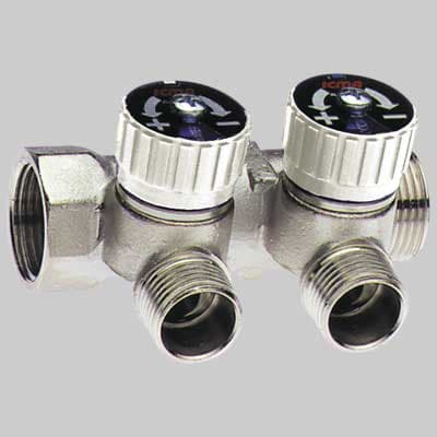 Collettore Lineare con Rubinetti Icma 1 ¾ x ½ 3 Vie - 2