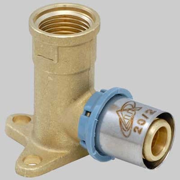 Raccordo Gomito Femmina con Flangia Delt All 20 x 3/4 Unidelta