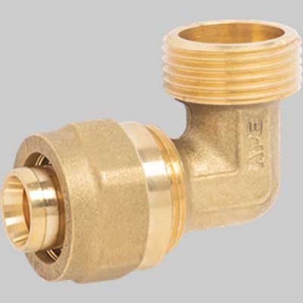 Raccordo Curvo Maschio a Stringere Ape 26 x 1 Ape Raccorderie - 2