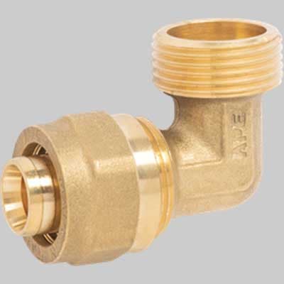 Raccordo Curvo Maschio a Stringere Ape 26 x 1 Ape Raccorderie - 2