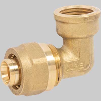 Raccordo Curvo Femmina a Stringere Ape 20 x ¾ Ape Raccorderie - 2