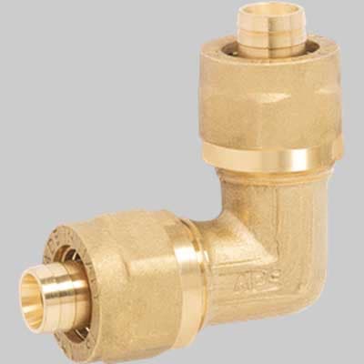 Raccordo Curvo Doppio a Stringere Ape 16 x 16 Ape Raccorderie - 2