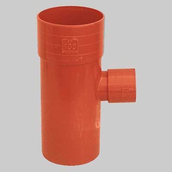 Derivazione Ridotta 87 °30 PVC 125 x 40 Made in Italy - 2