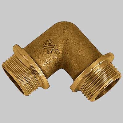 Gomito Maschio Ottone Giallo 1 x 1 Made in Italy - 2