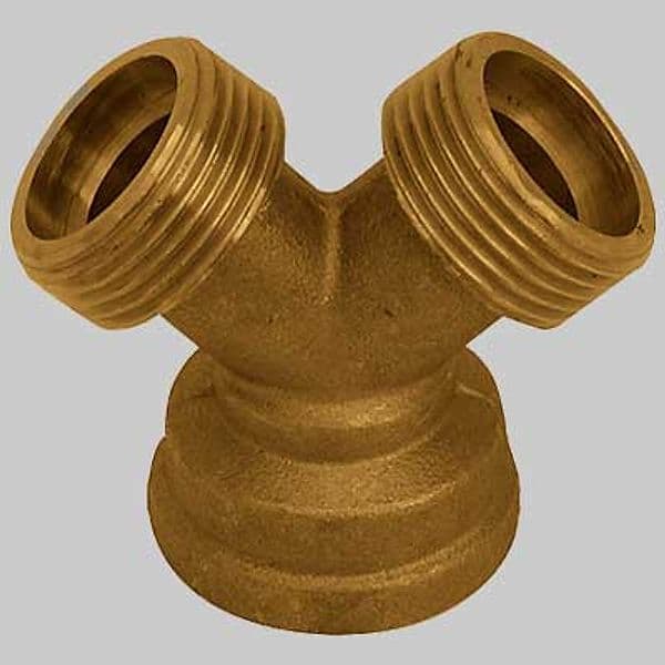 Raccordo a Y Ottone Giallo 3/4 Made in Italy - 2