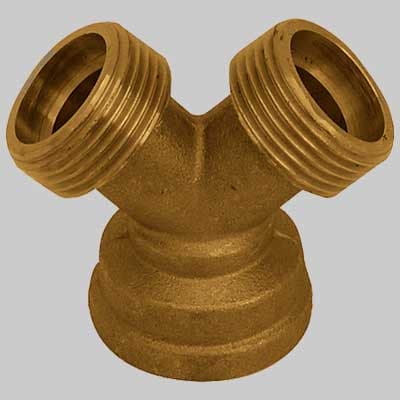 Raccordo a Y Ottone Giallo ¾ Made in Italy - 2