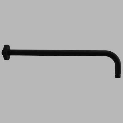 Braccio Doccia Round Tondo Nero Cm 35 Made in Italy - 2