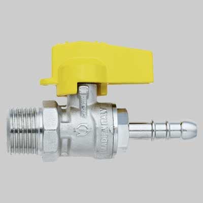 Rubinetto Diritto Gas Maschio Porta Gomma ½ x 14 F.i.v - 2
