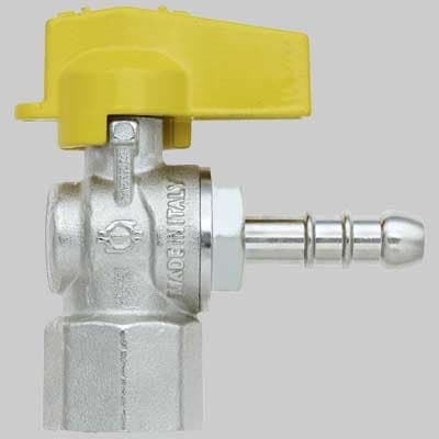 Rubinetto a Squadro Gas Femmina Porta Gomma ½ x 9 F.i.v - 2