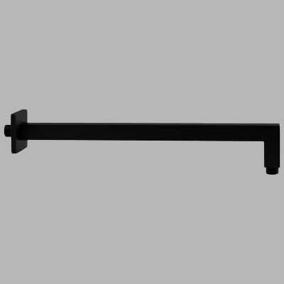 Braccio Doccia Square Quadro Nero Cm 35 Made in Italy - 2