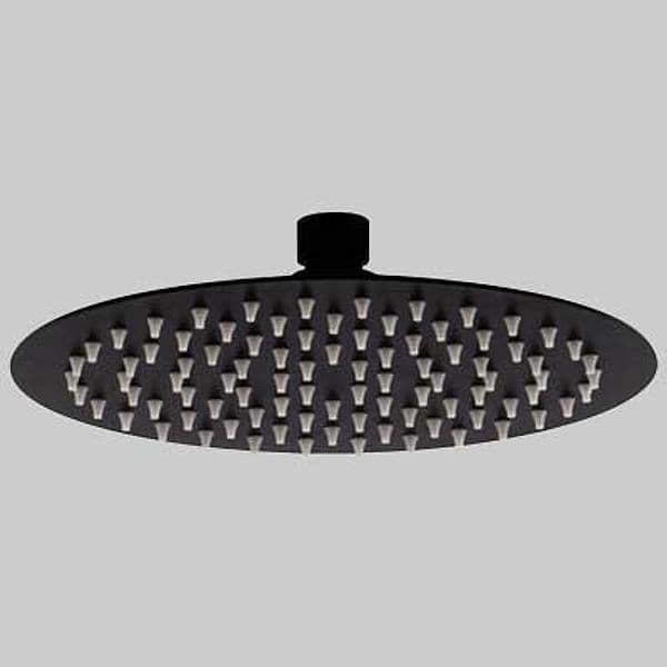 Soffione Doccia INOX Tondo Nero Dm 300 Made in Italy - 2