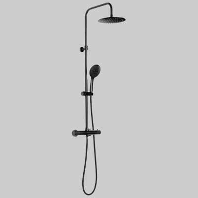 Set Colonna Star Mix 03 Termostatico Nero Gedy - 2