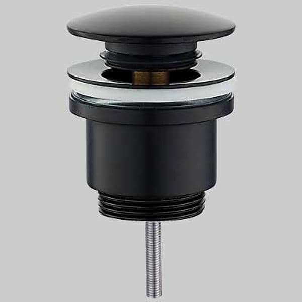Piletta Click Clack Tonda Nera 1 1/4 Made in Italy - 2