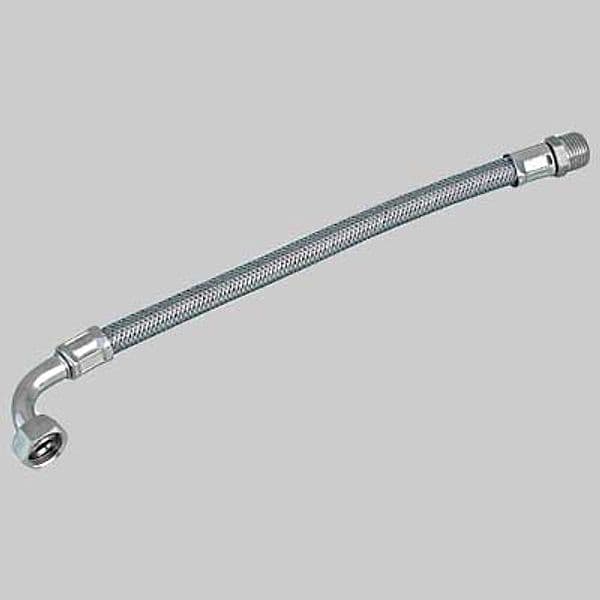 Tubo Flessibile INOX con Curva F 1/2 x M 1/2 Cm 30 Made in Italy - 2
