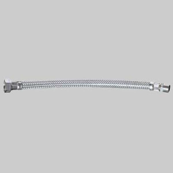 Tubo Flessibile in Acciaio INOX 3/8 M x 1/2 F Cm 30 Made in Italy - 2