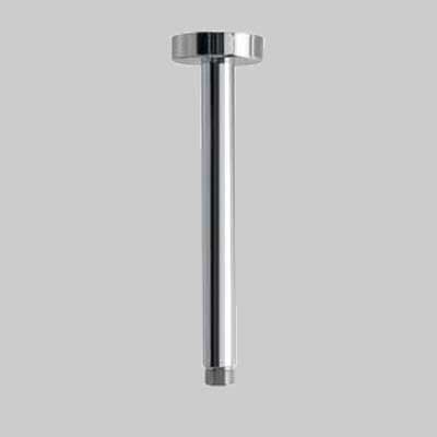 Braccio Doccia Verticale Tondo ½ Cm 30 in Ottone Made in Italy - 2