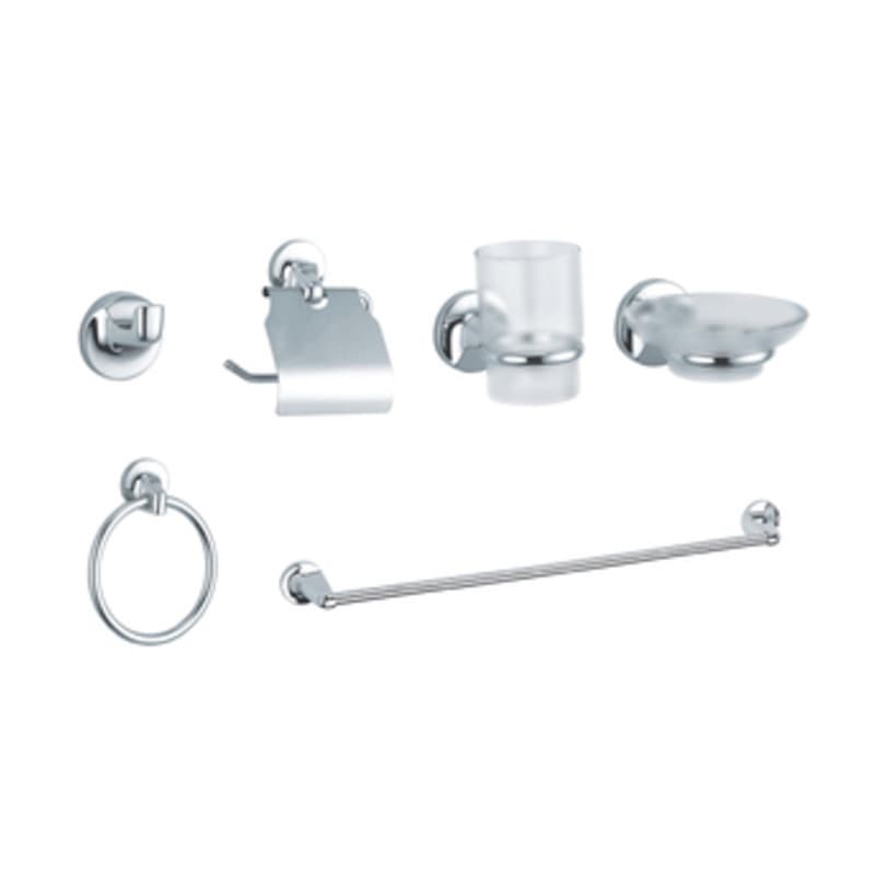 Serie Bagno Tondo Cromo * Rubinetterie Associate 6 Pezzi - 2