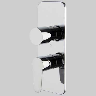 Rubinetto Miscelatore Doccia Incasso con Deviatore 23 Uscite Serie 22 Cromo - 2