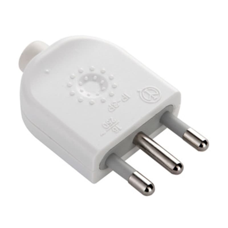 Spina 16A 2P e T Bianco FIG.3 Electraline 3PMARK 25 Pezzi