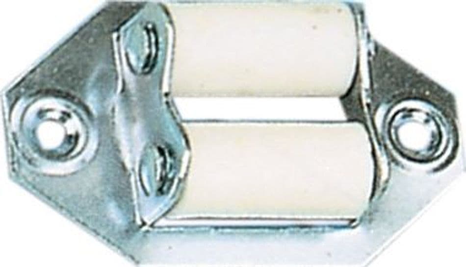 Guidacinghia Ferro Orizzontale con Rullini Plastica* Bolis Italia 50 Pezzi - 2