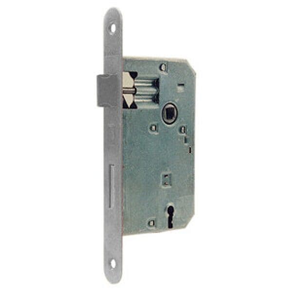 Serratura Q.8 x 70 Grigio 50 B. Tondo S Gaccia Patent 5 Pezzi - 2