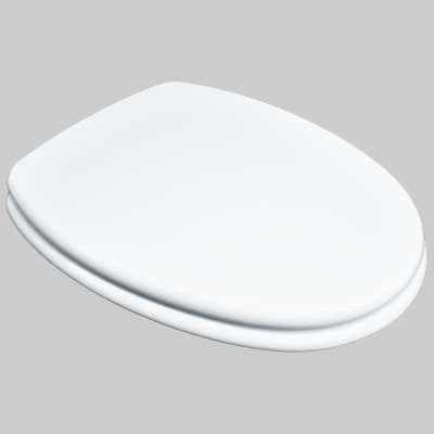Copriwater Sedile WC MDF Poliesterato M124 Bianco Seba - 2