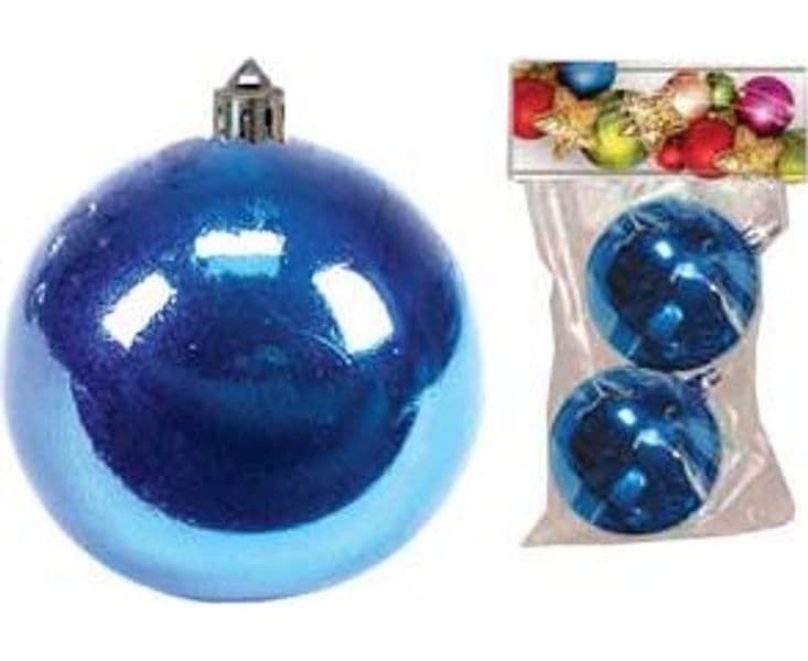 Sfere Lisce Blu 80 mm in Confezione da 2 Pezzi 12 Pezzi