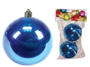 Sfere Lisce Blu 80 mm in Confezione da 2 Pezzi 12 Pezzi - 2