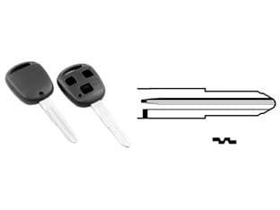 Cover Chiavi per Auto Toyota TOY41RBRS8 3 Bottoni Silca - 2