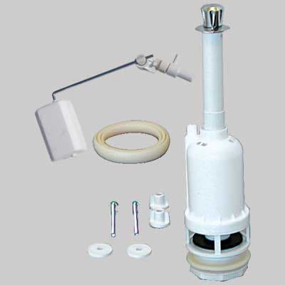 Meccanismo in PVC per Cassetta Monoblocco Attacco Laterale ? Made in Italy - 2