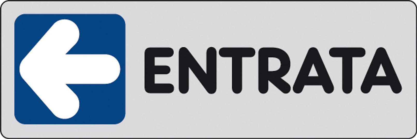 Etichetta Adesiva 150 x 50 Entrata SX 10 Pezzi – Idroweb