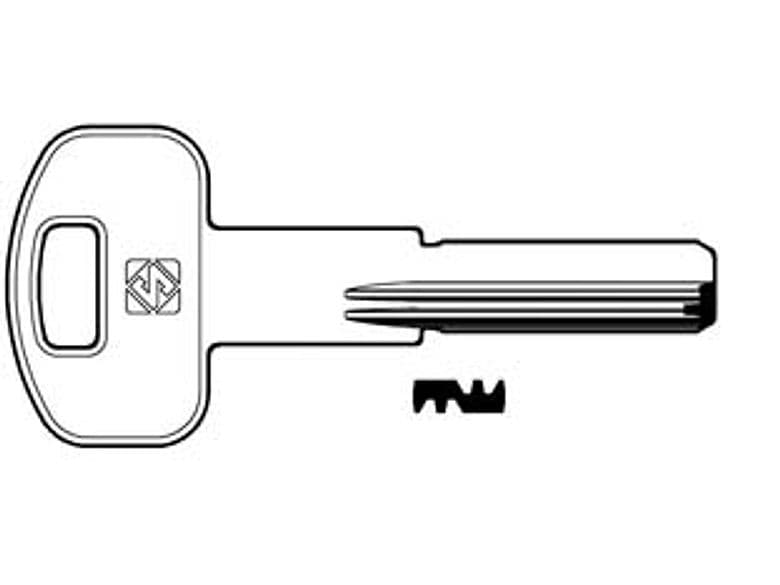Chiavi Punzonate per Cilindri Ibfm 6 Spine IBF2R Silca 5 Pezzi - 2