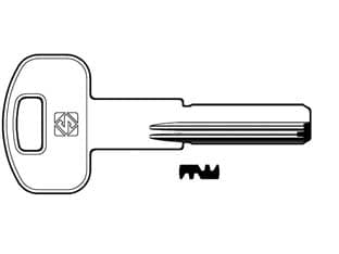 Chiavi Punzonate per Cilindri Ibfm 6 Spine IBF2R Silca 5 Pezzi - 2