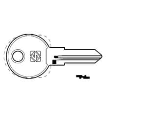 Chiavi per Cilindri Hafele 6 Spine Piccole HF75R Sx Silca 5 Pezzi - 2