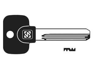 Chiavi Punzonate per Cilindri Mul T Lock 10 Spine MTK4RP Silca 5 Pezzi - 2