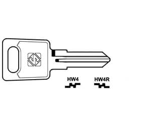 Chiavi per Cilindri Huwiil 6 Spine Piccole HW4 Dx Silca 10 Pezzi - 2